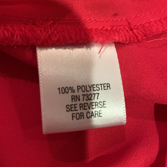 Candie’s roll tab hot pink blouse, size XL - Picture 7 of 7